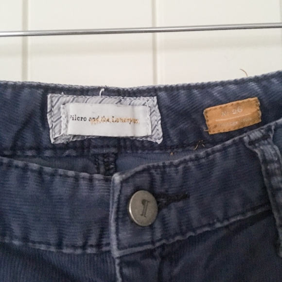 Pilcro Blue Corduroy Jeans Size 26 - Picture 3 of 4